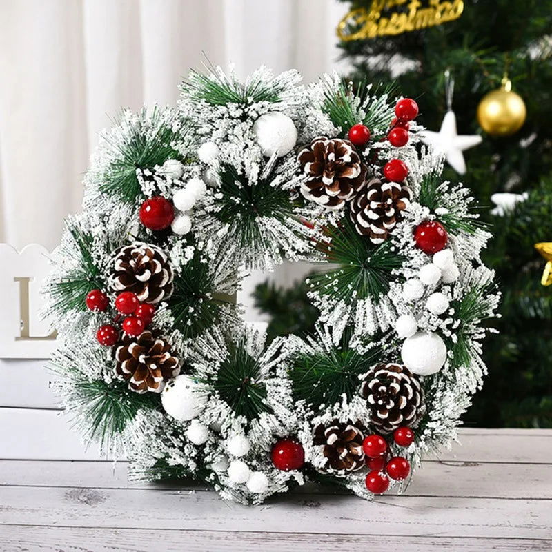 Christmas Decorative Door Wreath - Graceland Home and Living -