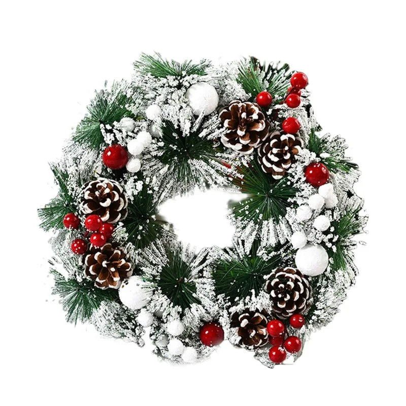 Christmas Decorative Door Wreath - Graceland Home and Living -