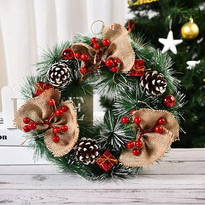 Christmas Decorative Door Wreath - Graceland Home and Living -