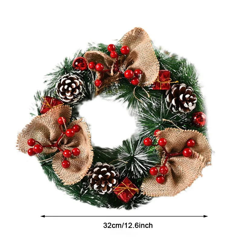 Christmas Decorative Door Wreath - Graceland Home and Living -