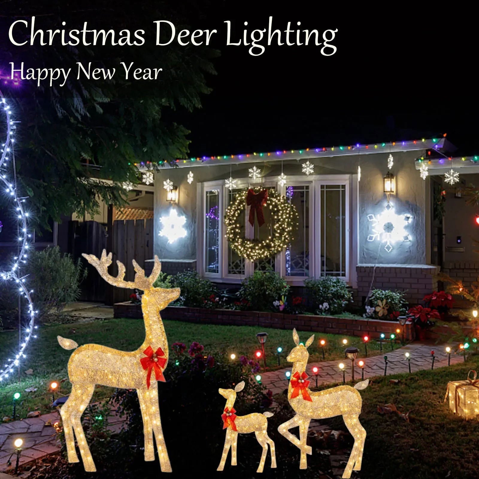 Christmas Deer Lighting - Graceland Home and Living -