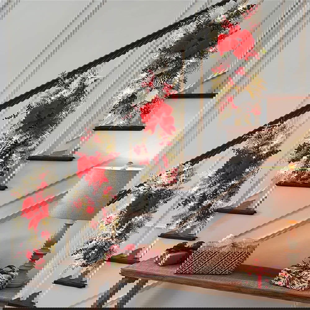 Christmas Staircase Décor - Graceland Home and Living -