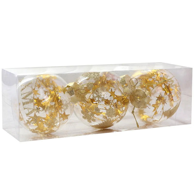 Christmas Tree Transparent Plastic Crystal Ball - Graceland Home and Living -