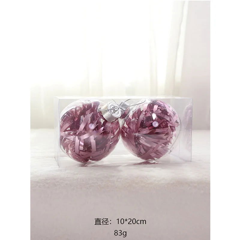 Christmas Tree Transparent Plastic Crystal Ball - Graceland Home and Living -