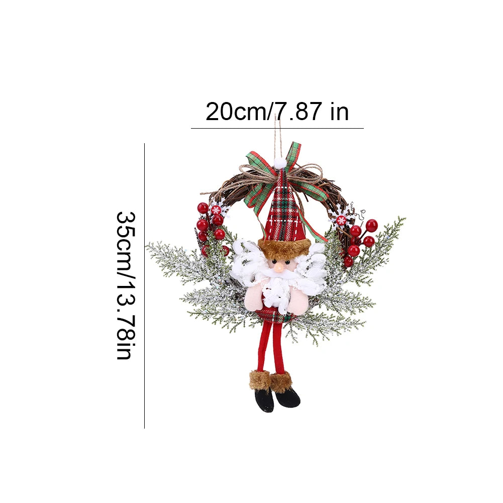 Christmas Tree Wreath Red Berry and Cardinal Bird Christmas Decoration - Graceland Home and Living -