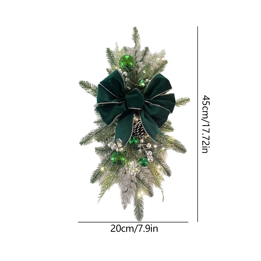 Christmas Tree Wreath Red Berry and Cardinal Bird Christmas Decoration - Graceland Home and Living -