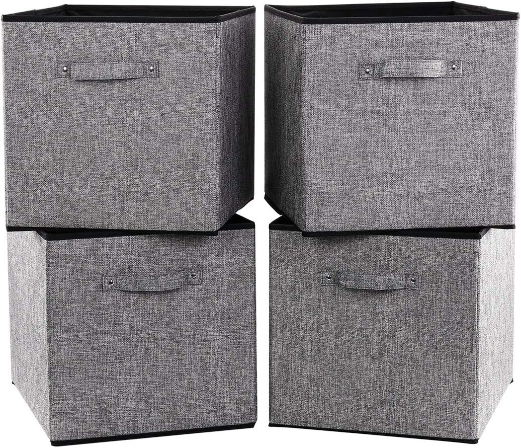 Cube Storage Bins Foldable Fabric Storage Boxes Organizer for Shelves - Graceland Home and Living -