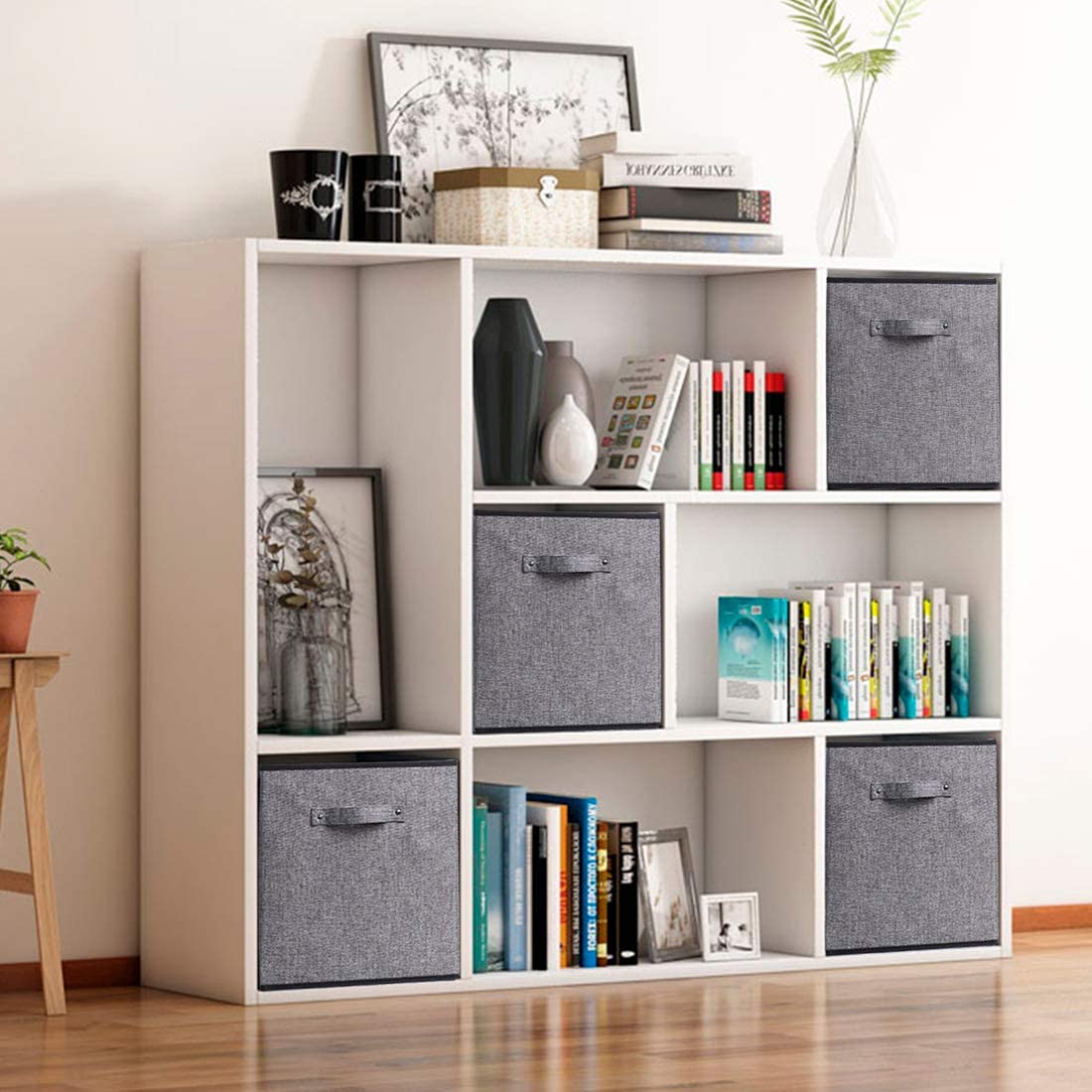 Cube Storage Bins Foldable Fabric Storage Boxes Organizer for Shelves - Graceland Home and Living -