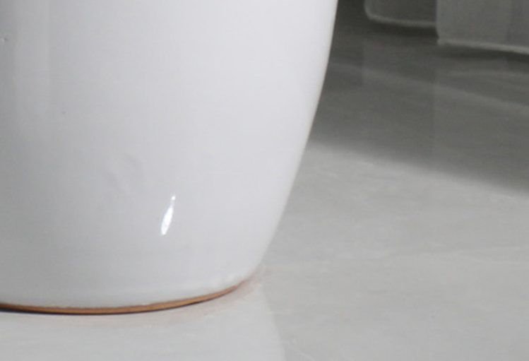 Decorative stackable big large ceramic white plant pots - Graceland Home and Living -