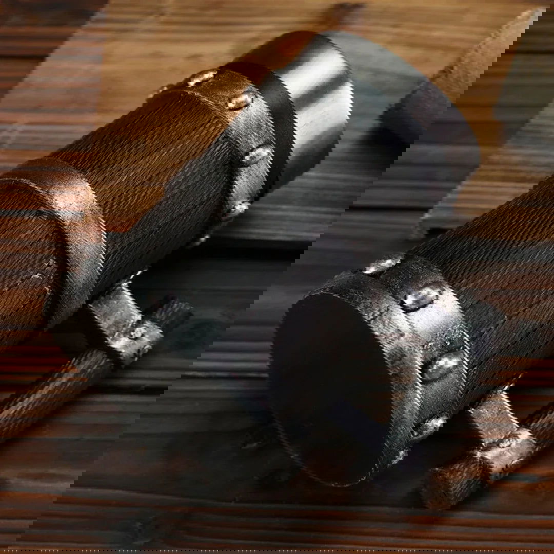 Double Wall Viking Beer Jug Large Capacity with Imitation Wood Retro Beer Mug Resin and 304 Stainless Steel Barrel - Graceland Home and Living -