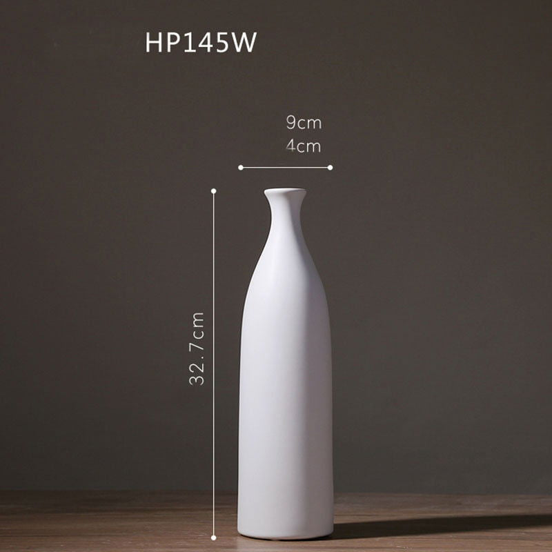 Elegant black or white classic vases - Graceland Home and Living -