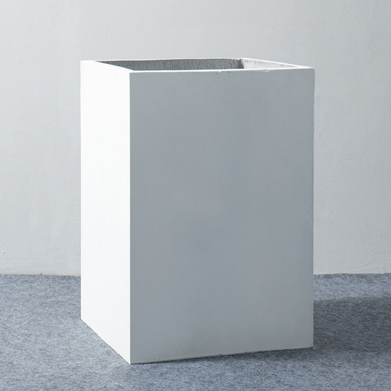 European Style Indoor Outdoor White Concrete Planter - Graceland Home and Living -