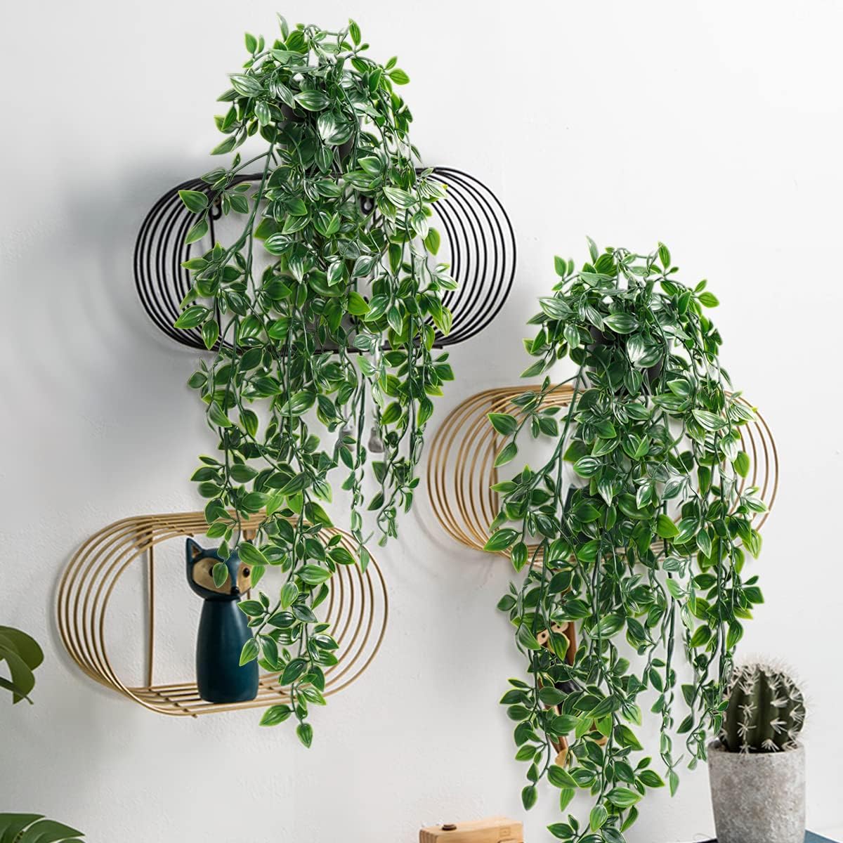 Graceland 2 Pack Artificial Hanging Potted Plants Wall Decor - Graceland Home and Living -