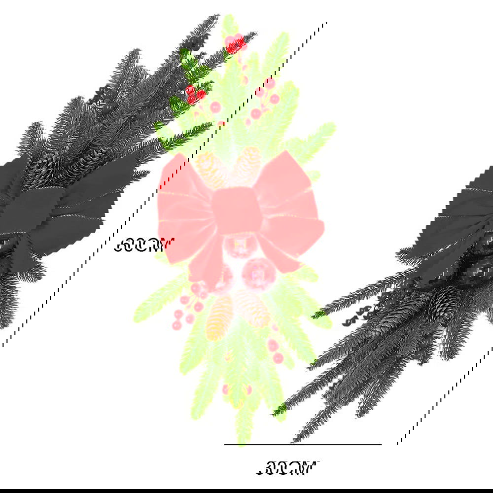 Hanging Stairs Garland Christmas Swag Door Wreath Pendants - Graceland Home and Living -