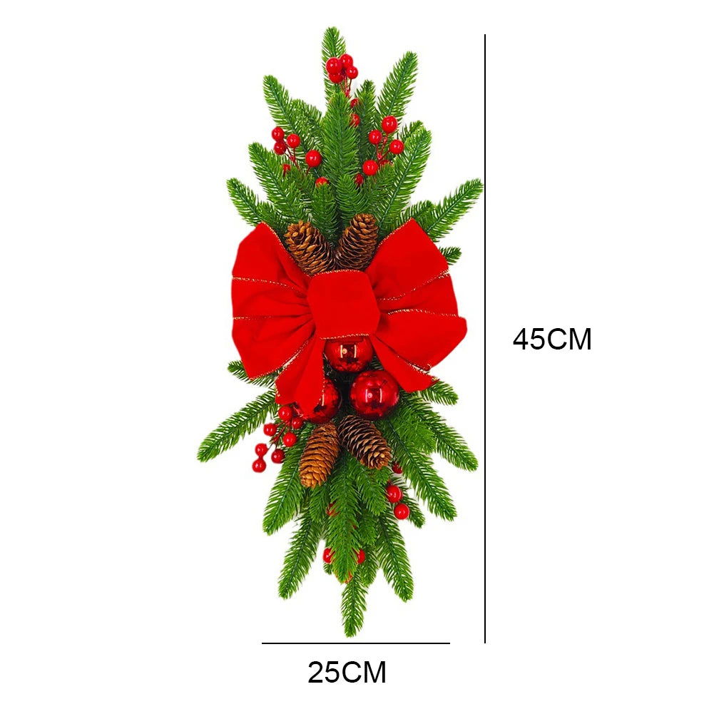 Hanging Stairs Garland Christmas Swag Door Wreath Pendants - Graceland Home and Living -