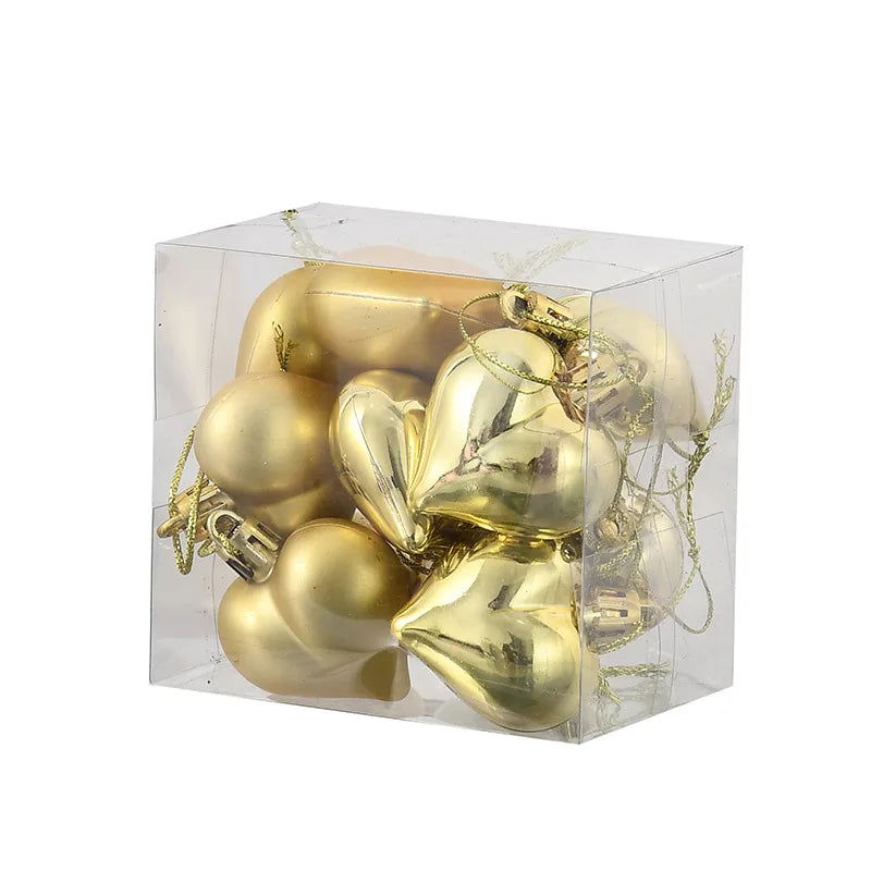 Heart Ball Pendant Decorations for Christmas Tree - Graceland Home and Living -