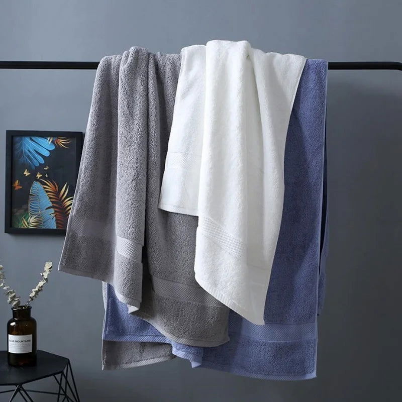 Highly Absorbent and Quick Dry Large Cotton Bath Towel - Graceland Home and Living -