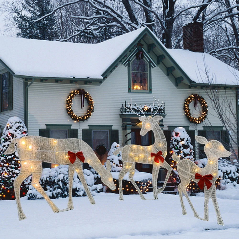 LED Christmas Lighted Reindeer - Graceland Home and Living -