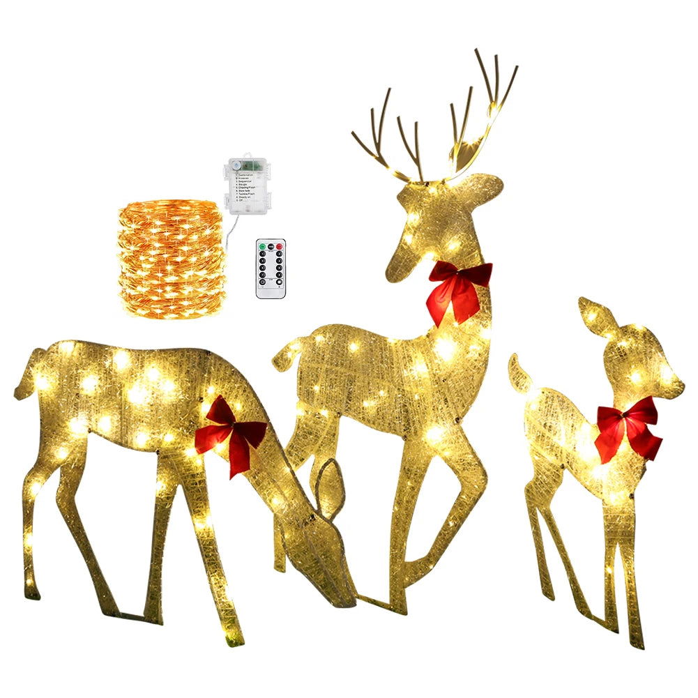 LED Christmas Lighted Reindeer - Graceland Home and Living -