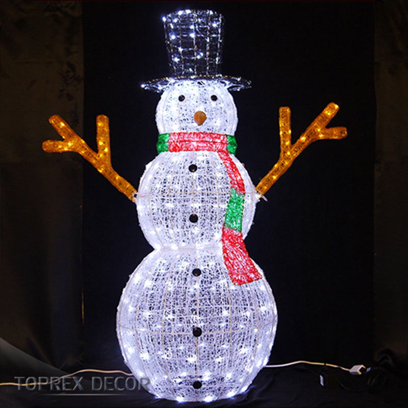 LED outdoor acrylic large snowman decorations - Graceland Home and Living -