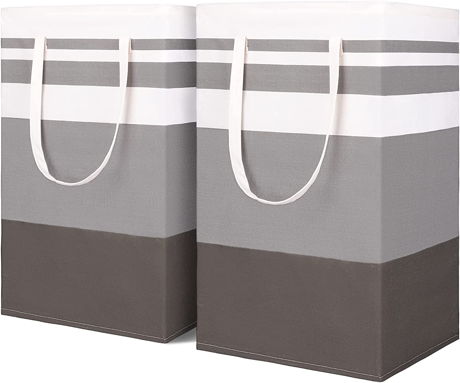 Laundry Basket 2 Packs, Laundry Hamper 75L with Easy Carry Handles Freestanding - Graceland Home and Living -