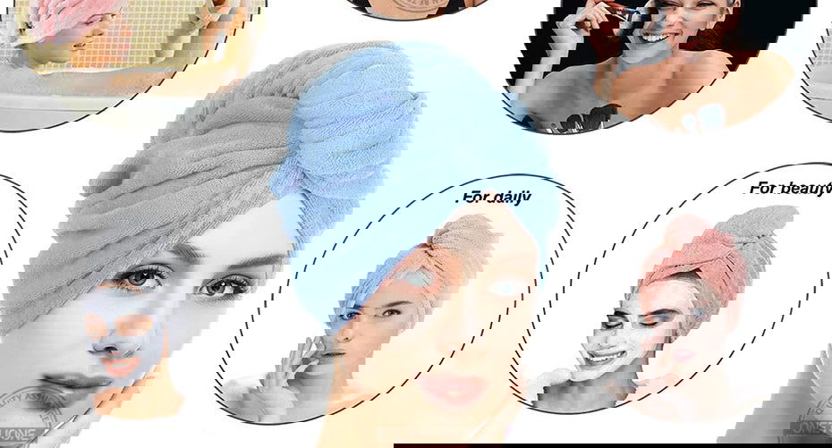 Microfiber Hair Towel, Premium Anti Frizz Hair Drying Wrap - Graceland Home and Living -