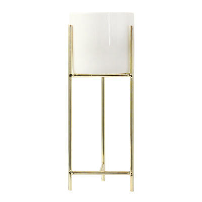 Modern Green Home Décor .Flower Pot Holder With Metal Plant Stand - Graceland Home and Living -