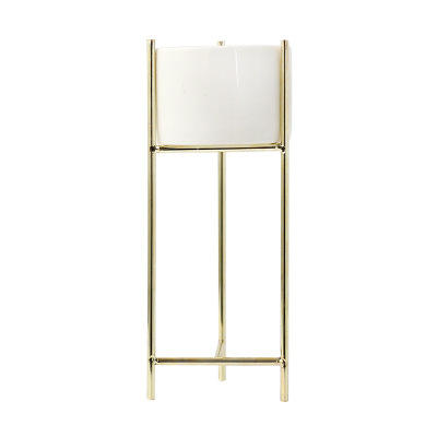 Modern Green Home Décor .Flower Pot Holder With Metal Plant Stand - Graceland Home and Living -