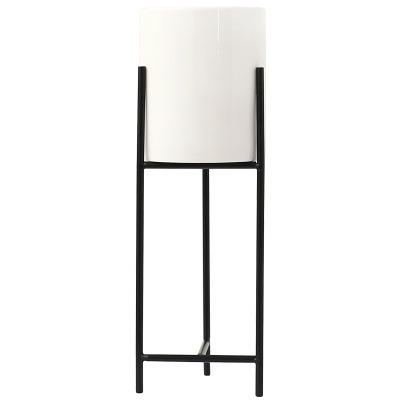 Modern Green Home Décor .Flower Pot Holder With Metal Plant Stand - Graceland Home and Living -