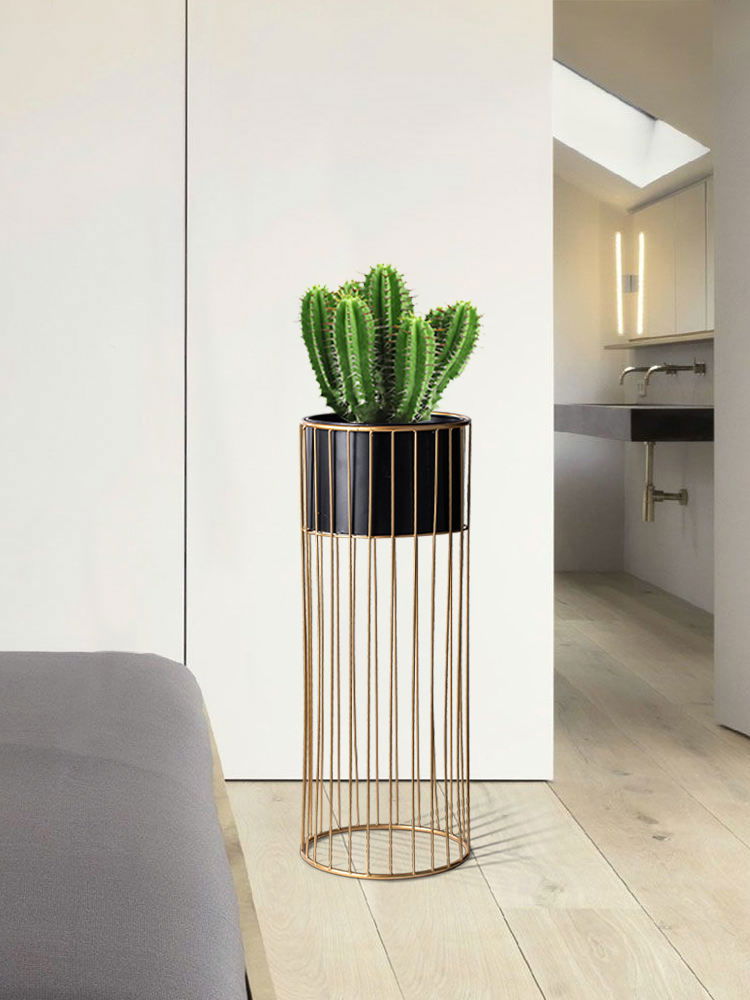 Modern Round Flower Plant Stand - Graceland Home and Living -