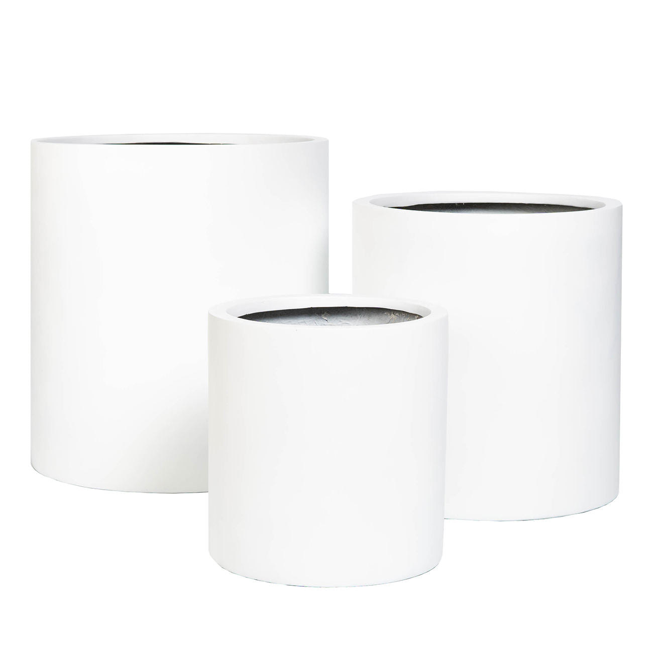 Modern bowl polystone garden plant pots - Graceland Home and Living -