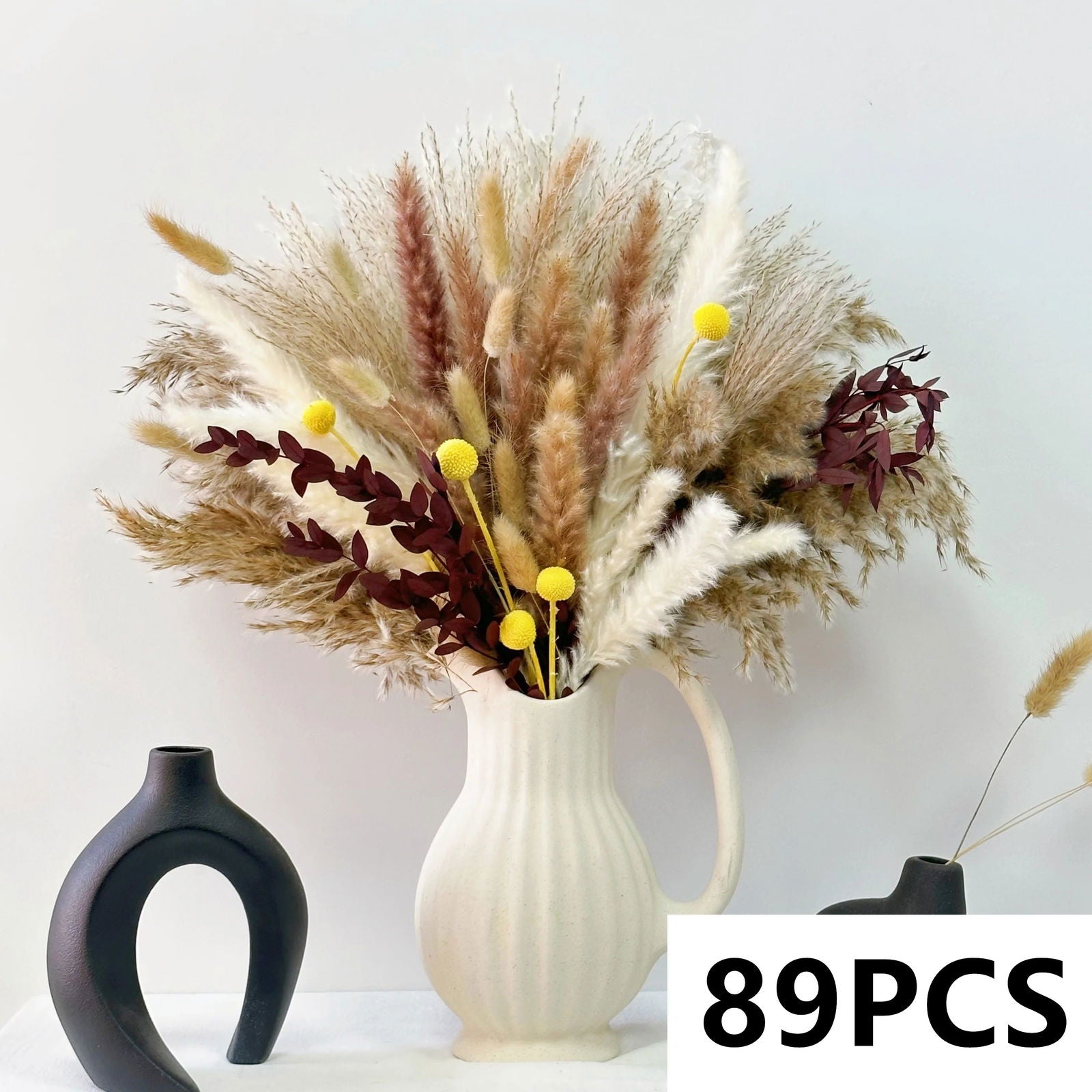 Natural Pampas Dried Flowers. Floral Bouquet For Home Vase Decoration - Graceland Home and Living -