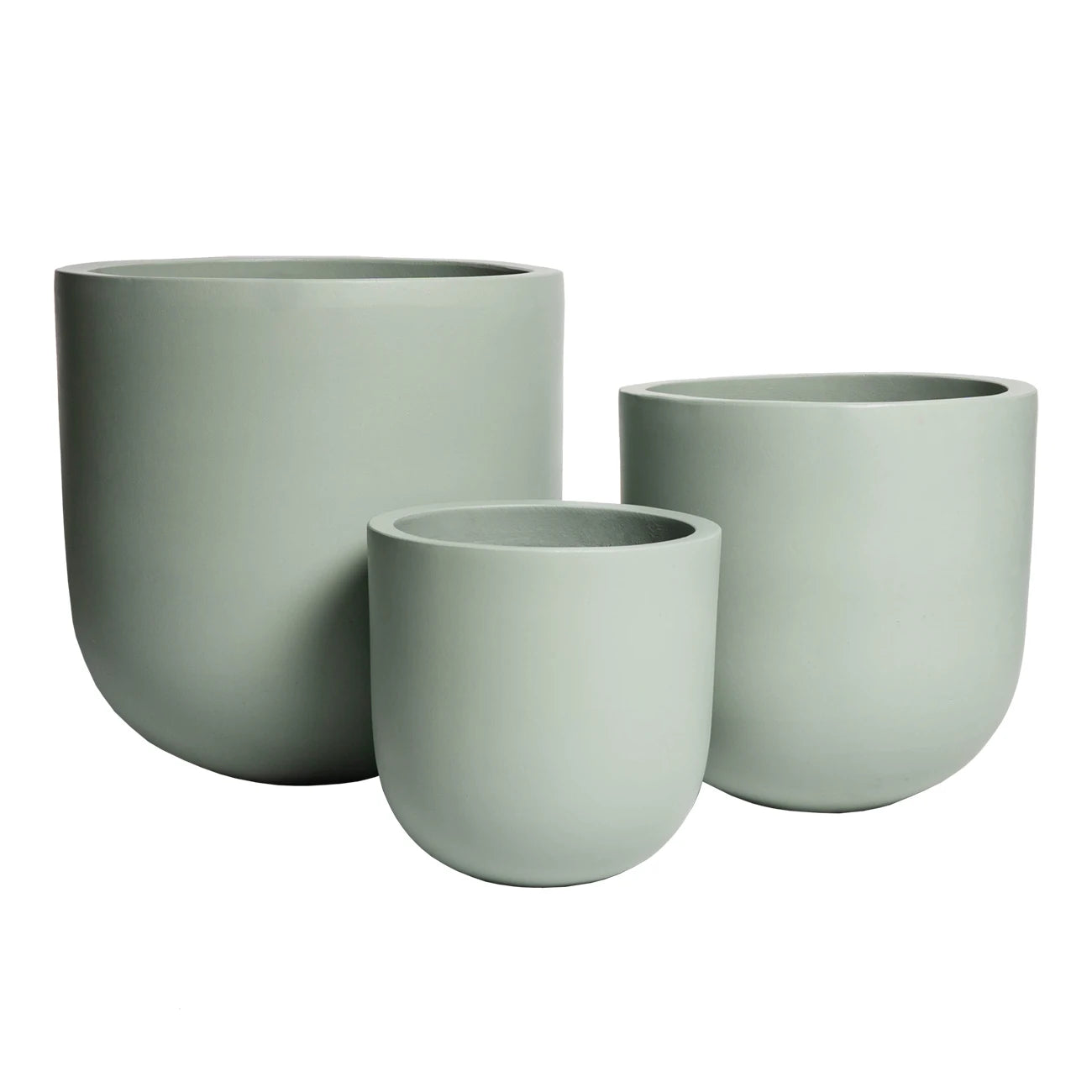 Natural grey color lightweight plastic pots planter - Graceland Home and Living -