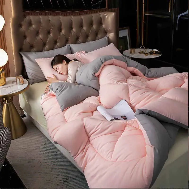 Nordic Winter Warm Quilt Thick Fluffy Cotton Quilts - Graceland Home and Living -