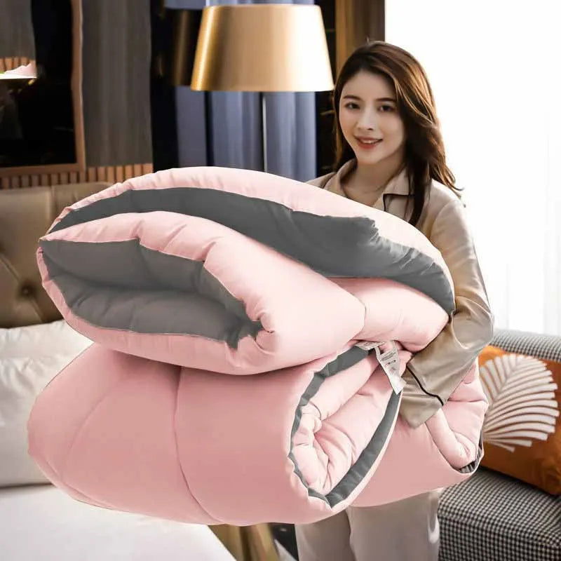 Nordic Winter Warm Quilt Thick Fluffy Cotton Quilts - Graceland Home and Living -