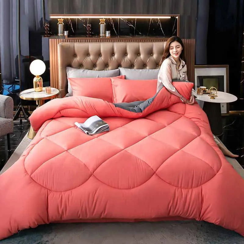 Nordic Winter Warm Quilt Thick Fluffy Cotton Quilts - Graceland Home and Living -