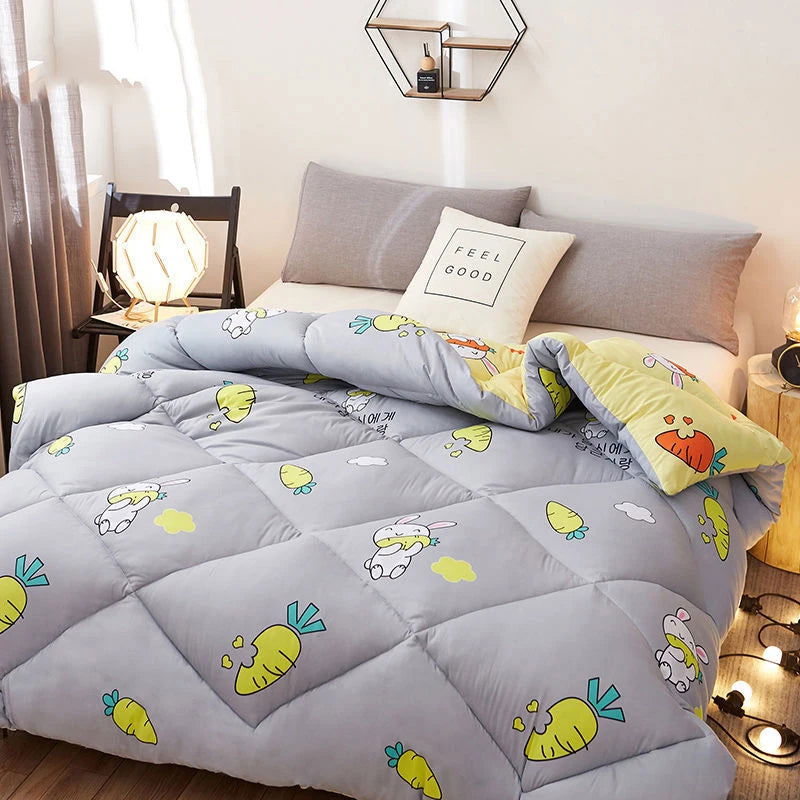 Nordic Winter Warm Quilt Thick Fluffy Cotton Quilts - Graceland Home and Living -