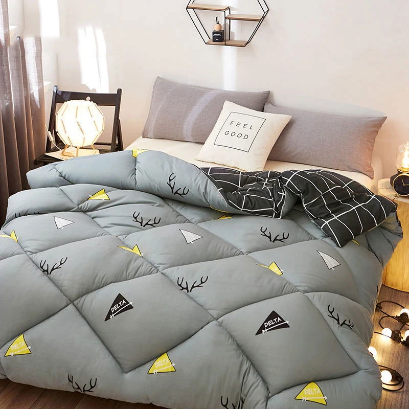 Nordic Winter Warm Quilt Thick Fluffy Cotton Quilts - Graceland Home and Living -