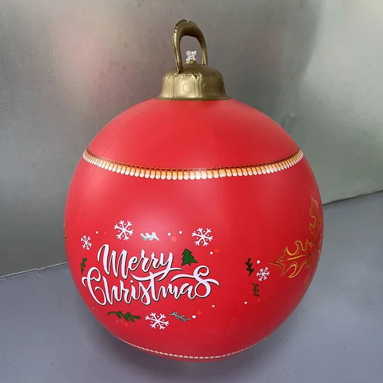 Outdoor Christmas Inflatable Decorated Ball 60cm PVC Giant Big - Graceland Home and Living -