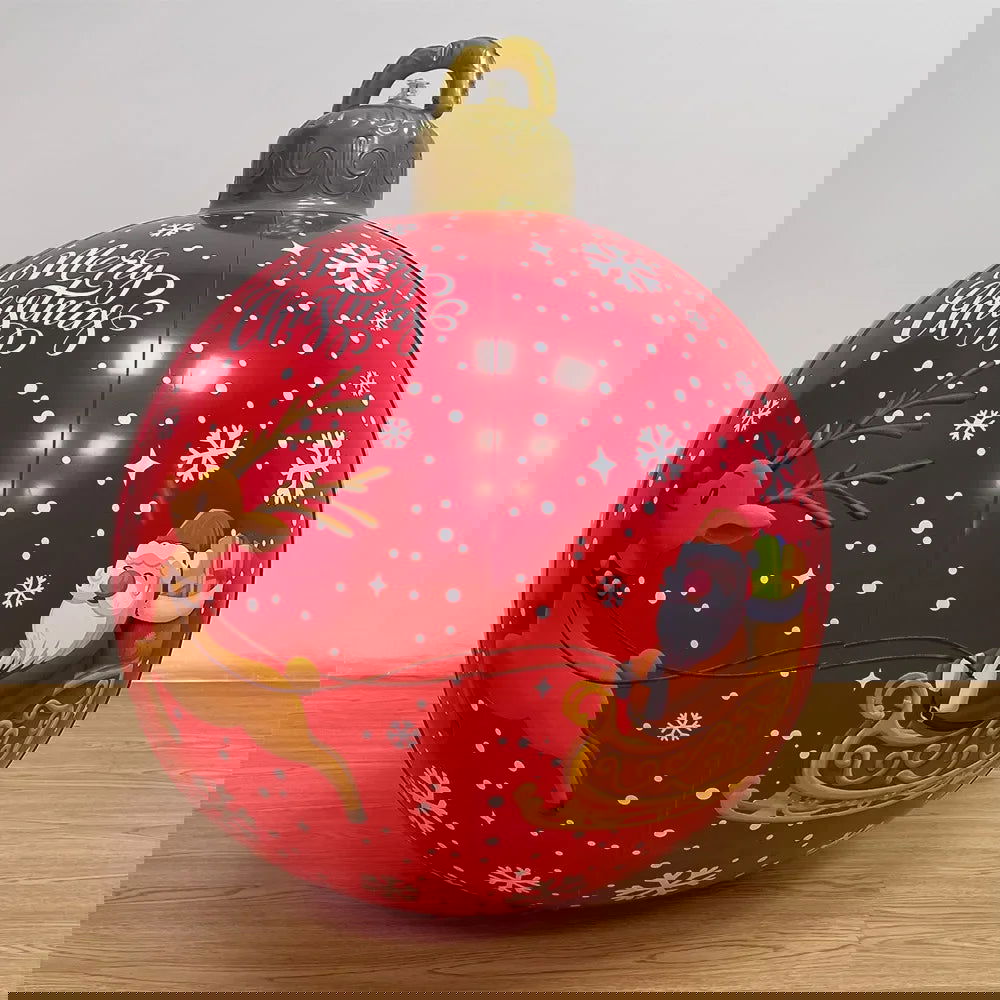 Outdoor Christmas Inflatable Decorated Ball 60cm PVC Giant Big - Graceland Home and Living -