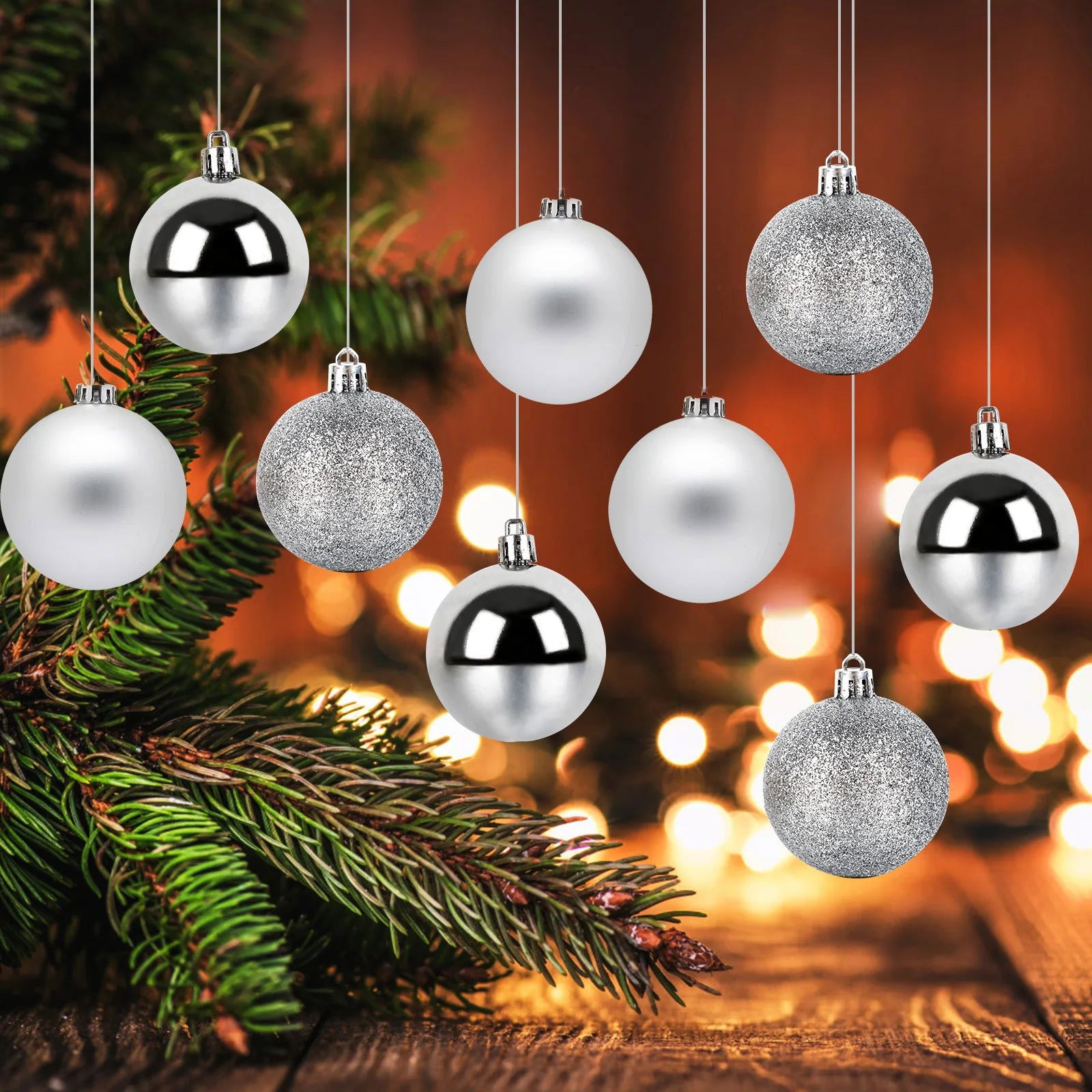 Pink/Golden/Silver Christmas Balls - Graceland Home and Living -