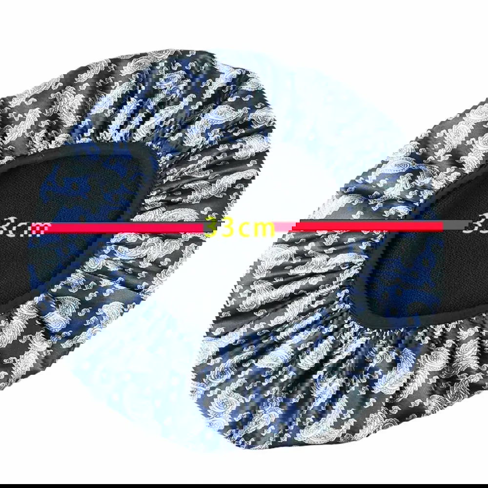 Reusable Triple Layer Waterproof Shower Cap Large Bath Hair Cap - Graceland Home and Living -