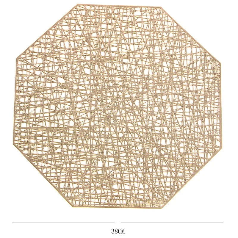 Round Placemats Set of 4 Vinyl Placemats - Graceland Home and Living -