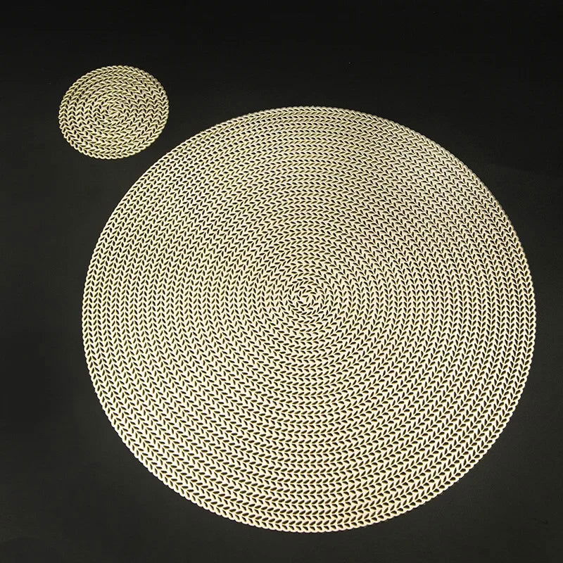 Round Placemats Set of 4 Vinyl Placemats - Graceland Home and Living -