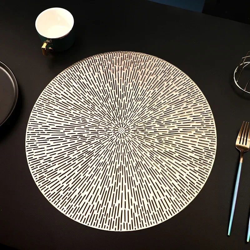 Round Placemats Set of 4 Vinyl Placemats - Graceland Home and Living -