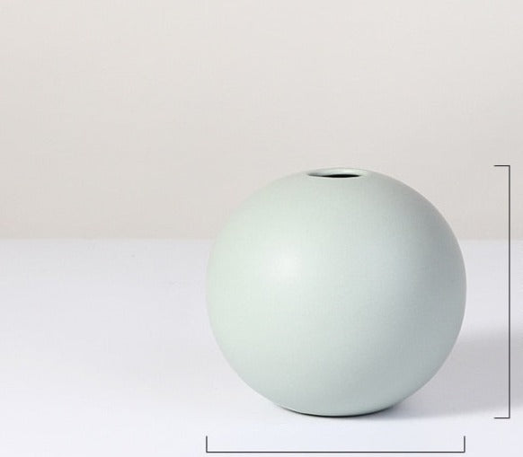 Round ceramic pot with bright colors - Graceland Home and Living -