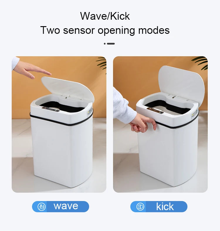 Smart trash can for kitchen House. Smart home Dustbin Wastebasket automatic sensor trash can garbage bin cleaning tools