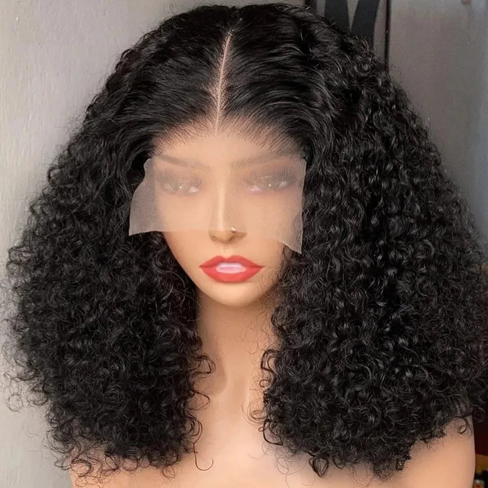 250 Density 13x6 13x4 HD Transparent Curly Deep Wave Lace Frontal