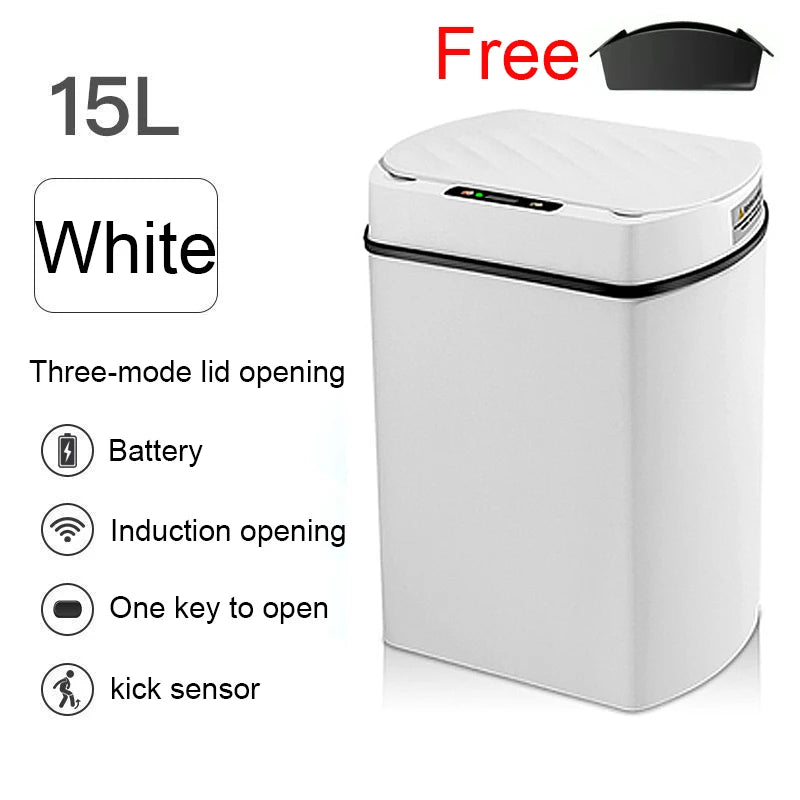 Smart trash can for kitchen House. Smart home Dustbin Wastebasket automatic sensor trash can garbage bin cleaning tools