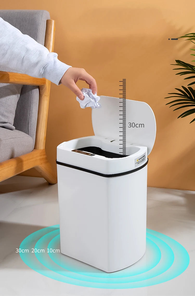 Smart trash can for kitchen House. Smart home Dustbin Wastebasket automatic sensor trash can garbage bin cleaning tools